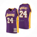 Maglia Los Angeles Lakers Kobe Bryant NO 24 Mitchell & Ness 2008-09 Viola