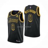Maglia Los Angeles Lakers Russell Westbrook NO 0 Mamba 2021-22 Nero