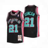 Maglia San Antonio Spurs Tim Duncan Mitchell & Ness 1998-99 Nero