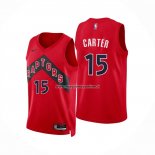 Maglia Toronto Raptors Vince Carter NO 15 Icon 2022-23 Rosso