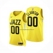 Maglia Utah Jazz Jordan Clarkson NO 00 Icon 2022-23 Amarillo