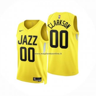 Maglia Utah Jazz Jordan Clarkson NO 00 Icon 2022-23 Amarillo